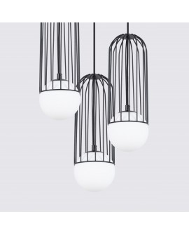 Lampa wisząca BRINA 3P czarna Sollux SL.1336