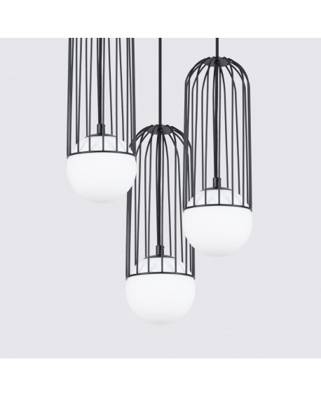 Lampa wisząca BRINA 3P czarna Sollux SL.1336