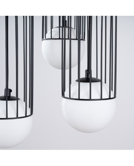 Lampa wisząca BRINA 3P czarna Sollux SL.1336