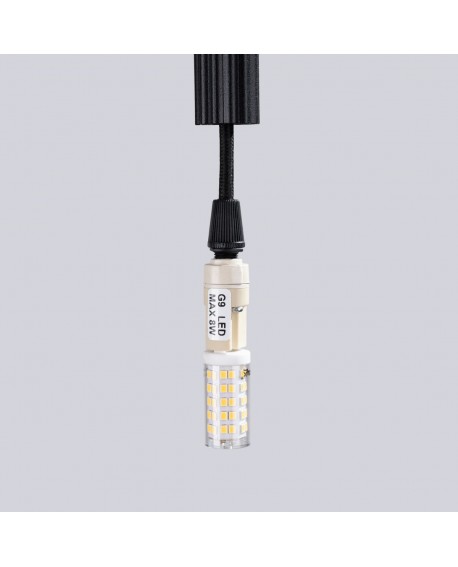 Lampa wisząca ARCHE 1 czarna Sollux SL.1338