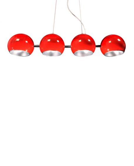 LAMPA WISZĄCA CZERWONA AURORA W4