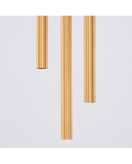 Lampa wisząca ARCHE 3P złota Sollux SL.1342