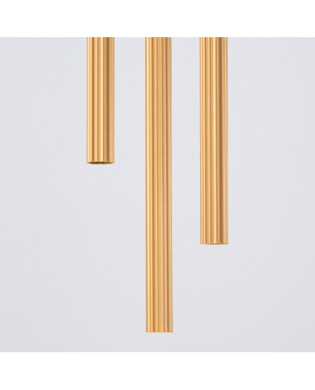 Lampa wisząca ARCHE 3P złota Sollux SL.1342