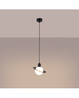 Lampa wisząca HYPERION 1 czarny Sollux SL.1358