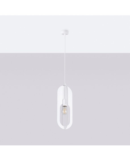 Lampa wisząca NICUS 1 biała Sollux SL.1360