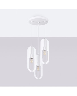 Lampa wisząca NICUS 3P biała Sollux SL.1361