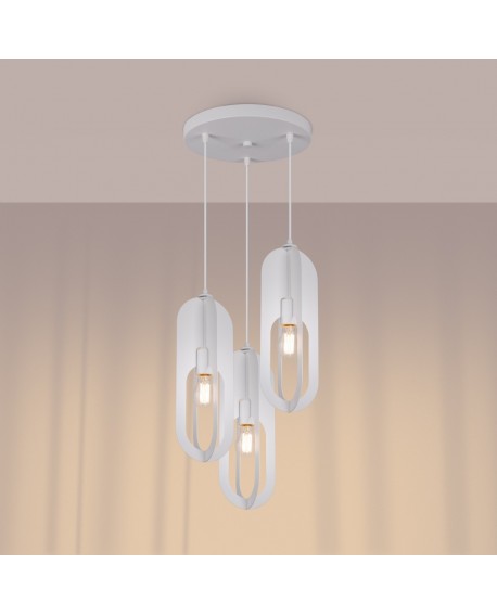 Lampa wisząca NICUS 3P biała Sollux SL.1361