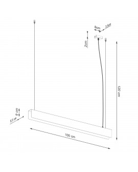 Lampa wisząca SPARK biała Sollux SL.1394
