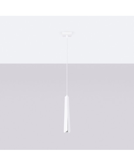 Lampa wisząca PRYSM 1 biała Sollux SL.1397