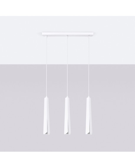 Lampa wisząca PRYSM 3L biała Sollux SL.1399