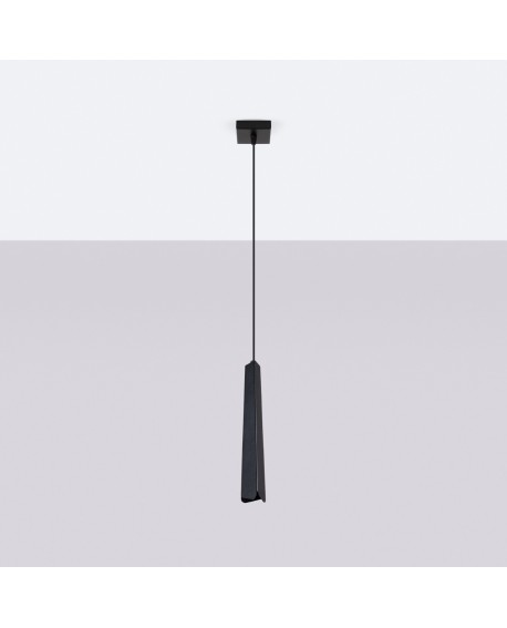 Lampa wisząca PRYSM 1 czarna Sollux SL.1400