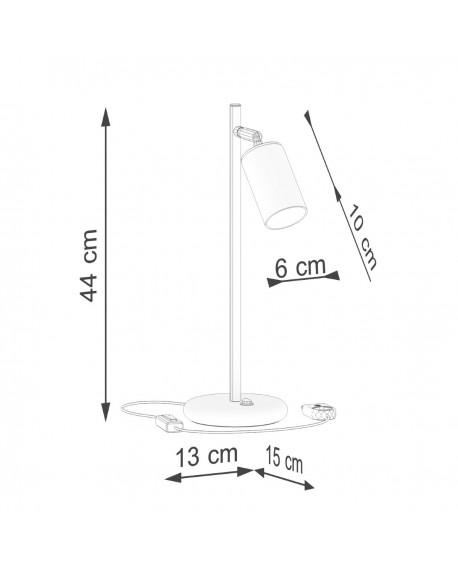 Lampa biurkowa WINX czarny/chrom Sollux SL.1373
