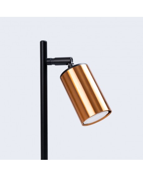 Lampa biurkowa WINX czarny/miedź Sollux SL.1381
