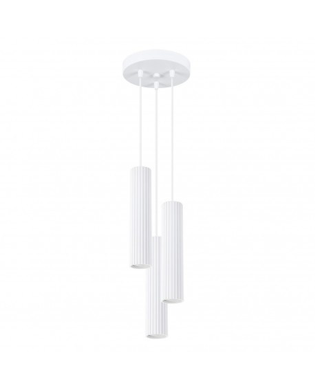 Lampa wisząca KARBON 3P biały Sollux SL.1538