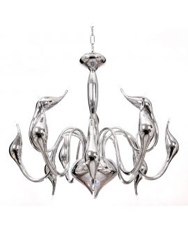 ORYGINALNA NOWOCZESNA LAMPA WISZĄCA SREBRNA MAGICA W12