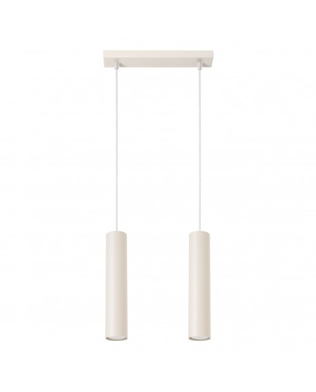 Lampa wisząca LAGOS 2 beżowa Sollux SL.1480