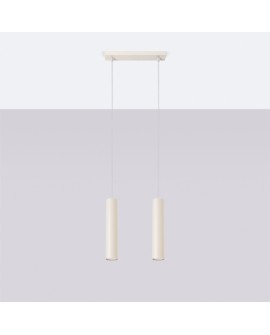 Lampa wisząca LAGOS 2 beżowa Sollux SL.1480