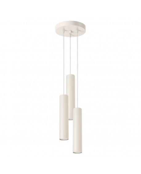 Lampa wisząca LAGOS 3P beżowa Sollux SL.1482