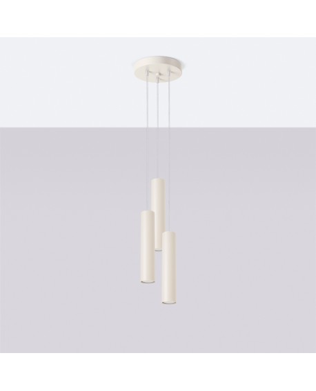 Lampa wisząca LAGOS 3P beżowa Sollux SL.1482