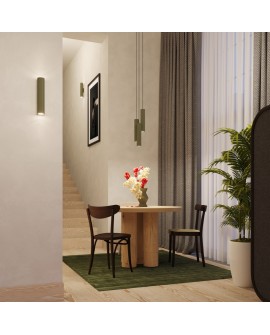 Lampa wisząca LAGOS 1 zielona oliwka Sollux SL.1484