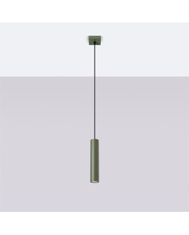 Lampa wisząca LAGOS 1 zielona oliwka Sollux SL.1484