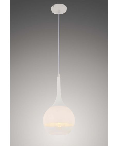 NOWOCZESNA LAMPA WISZĄCA BIAŁA FRUDO