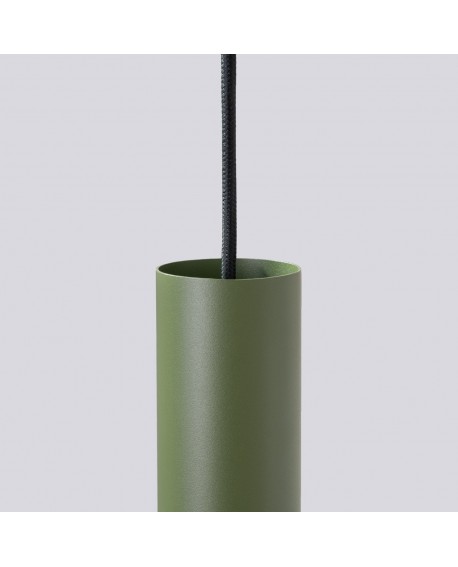 Lampa wisząca LAGOS 3P zielona oliwka Sollux SL.1487