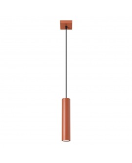 Lampa wisząca LAGOS 1 ochra czerwona Sollux SL.1489