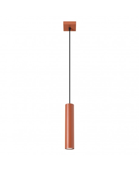 Lampa wisząca LAGOS 1 ochra czerwona Sollux SL.1489