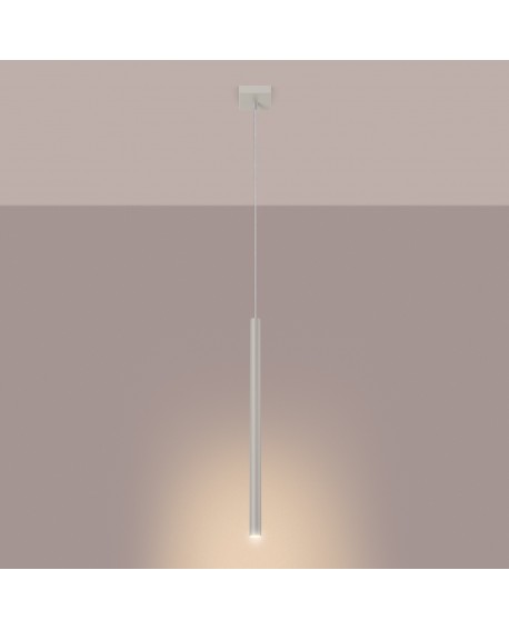Lampa wisząca PASTELO 1 beżowa Sollux SL.1512