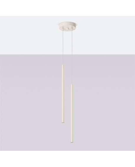 Lampa wisząca PASTELO 2 beżowa Sollux SL.1513