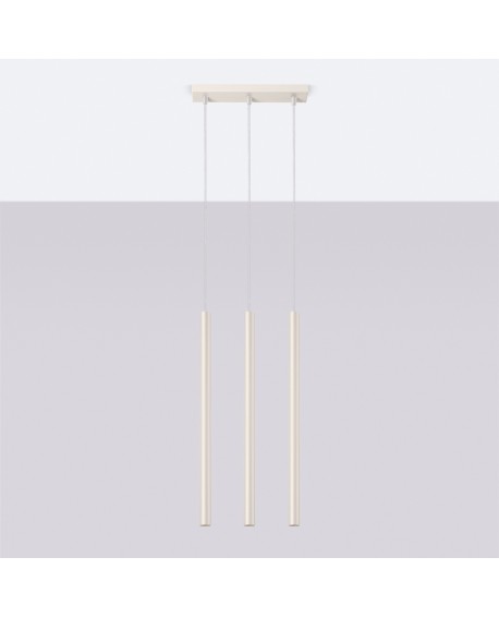 Lampa wisząca PASTELO 3 beżowa Sollux SL.1514