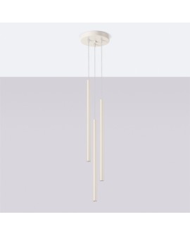 Lampa wisząca PASTELO 3P beżowa Sollux SL.1515