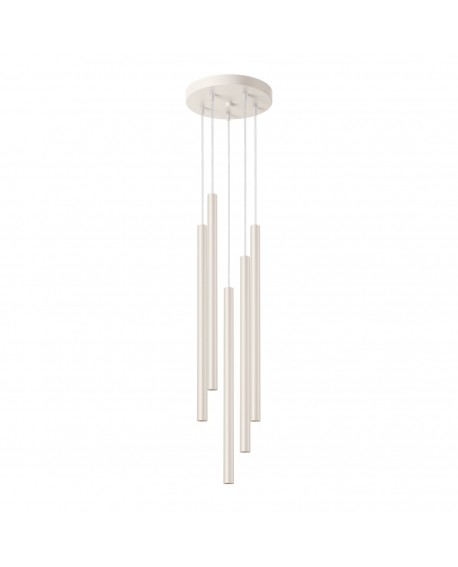 Lampa wisząca PASTELO 5P beżowa Sollux SL.1516