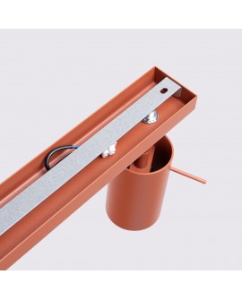 Plafon RING 3L ochra czerwona Sollux SL.1508