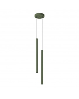 Lampa wisząca PASTELO 2 zielona oliwka Sollux SL.1519