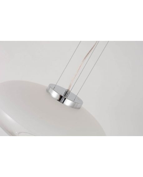 NOWOCZESNA LAMPA WISZĄCA BIAŁA RAVEO D40