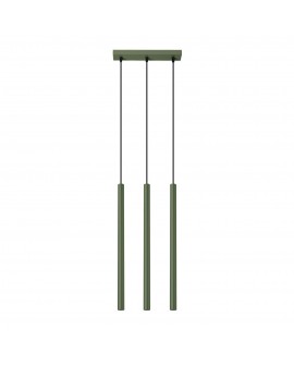 Lampa wisząca PASTELO 3 zielona oliwka Sollux SL.1520