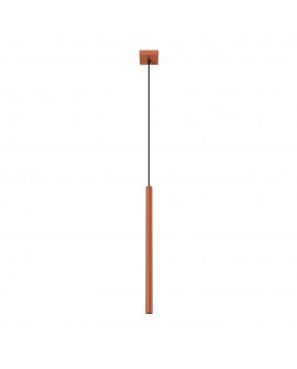 Lampa wisząca PASTELO 1 ochra czerwona Sollux SL.1524