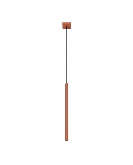Lampa wisząca PASTELO 1 ochra czerwona Sollux SL.1524
