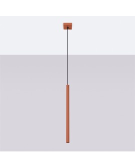 Lampa wisząca PASTELO 1 ochra czerwona Sollux SL.1524