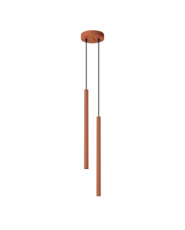 Lampa wisząca PASTELO 2 ochra czerwona Sollux SL.1525