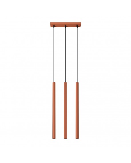 Lampa wisząca PASTELO 3 ochra czerwona Sollux SL.1526