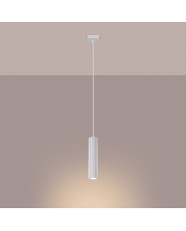 Lampa wisząca KARBON 1 biały Sollux SL.1535