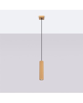 Lampa wisząca KARBON 1 złoty Sollux SL.1554