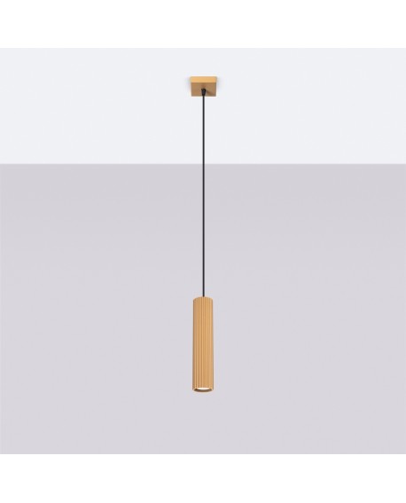 Lampa wisząca KARBON 1 złoty Sollux SL.1554