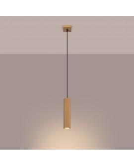 Lampa wisząca KARBON 1 złoty Sollux SL.1554