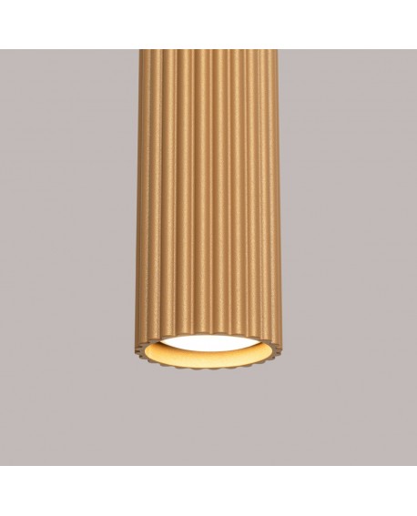 Lampa wisząca KARBON 1 złoty Sollux SL.1554