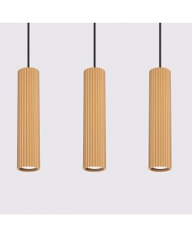 Lampa wisząca KARBON 3L złoty Sollux SL.1556