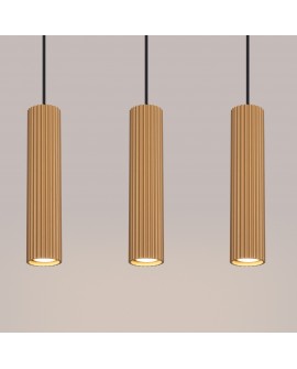 Lampa wisząca KARBON 3L złoty Sollux SL.1556